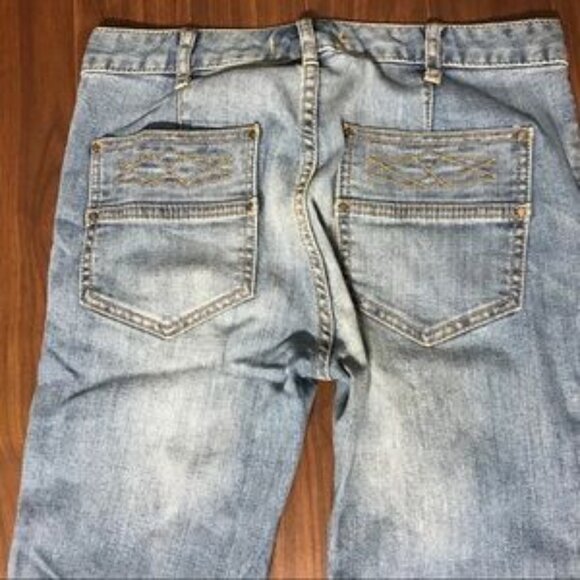 Free People Light Wash Boho Flared Jeans; 25 - Picture 7 of 7